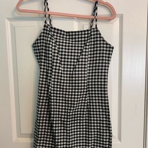Black and White Gingham Dress, Size S